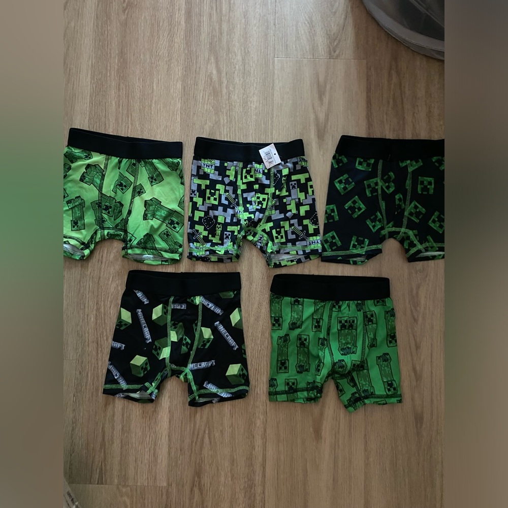 5 MINECRAFT BOXERS FOR KIDS